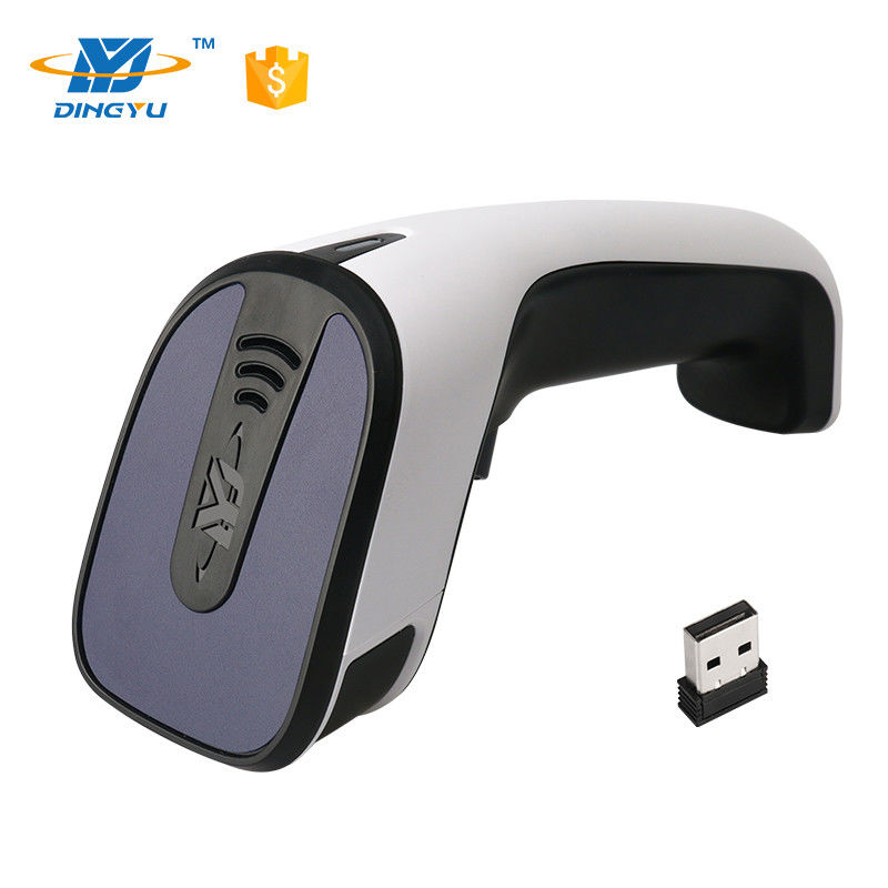 ब्लूटूथ 2D हैंडहेल्ड बारकोड स्कैनर 25CM/S डिकोडिंग स्पीड 2.4G USB केबल के साथ